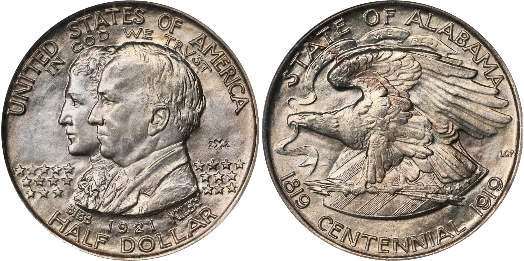A collection of rare coins from Alabama